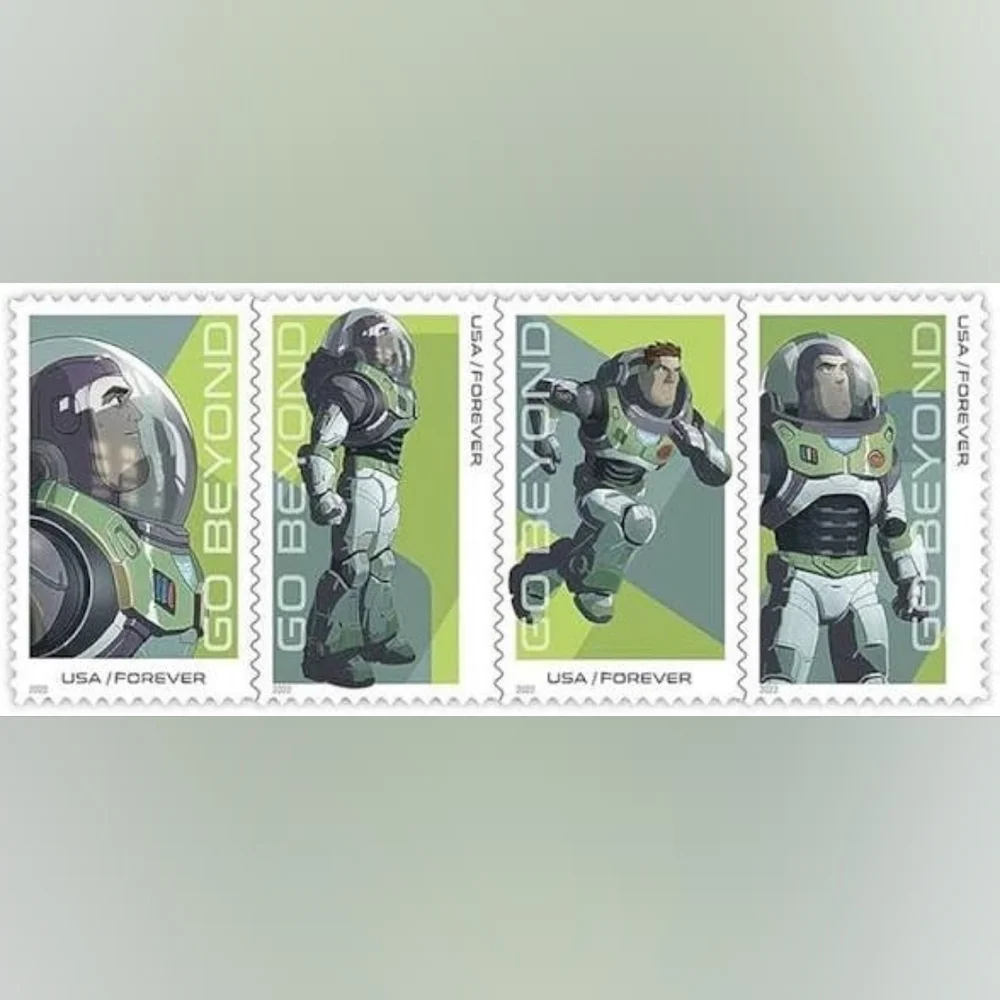 100 Buzz‎ Lightyear Forever USPS Stamps Disney Pixar 2022 Weddng Bachelor Party